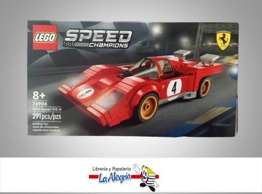 [673419353663] JUEGO DIDACTICO LEGO 76906; 291 PIEZAS 1970 FERRARI 512 M MARCA LEGO