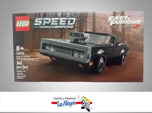 [673419364768] JUEGO DIDACTICO LEGO 76912; 345 PIEZAS FAST & FURIOUS 1970DODGE CHARGER R/T MARCA LEGO