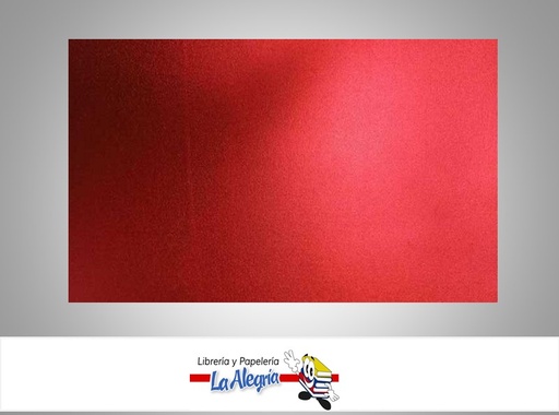 [FBDC051] FOAMI METALIZADO DOBLE CARTA ROJO UND MARCA S/M
