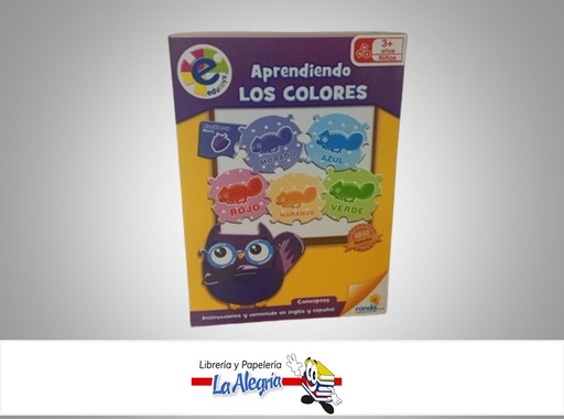[000673607858] APRENDIENDO LOS COLORES 060785 ESPAÑOL/INGLES JUEGO DE MESA MARCA RONDA