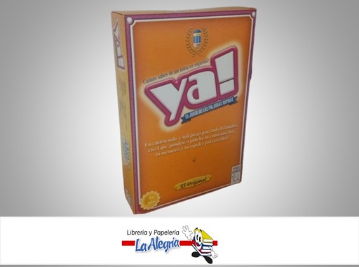 [7707264800096] YA! EL JUEGO DE LAS PALABRAS RAPIDAS 80009 MARCA RONDA
