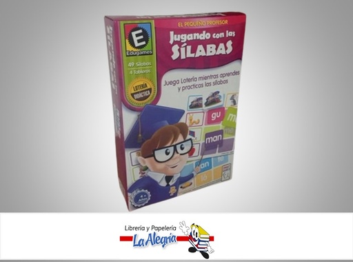 [7707264800140] JUGANDO CON LAS SILABAS 80014 MARCA SMART GAMES