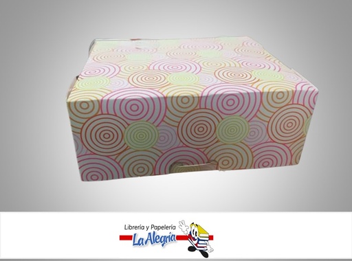 [TOS3PSTCSV] CAJA DE REGALO TOSCANA N°3 PSICHE SIN VISOR TIPO C 7X15.5X18 CM CIRCULOS MARCA PRESTO PACK