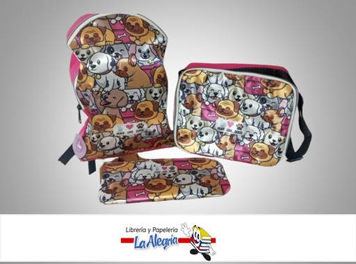 [7591207056882] MORRAL/CARTUCHERA/LONCHERA 10222 COMBO DOGS MARCA JETBAG