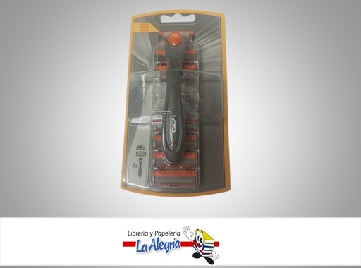 [070330722620] AFEITADORA CONFORT 3 HYBRID 6 CARTUCHOS MARCA BIC