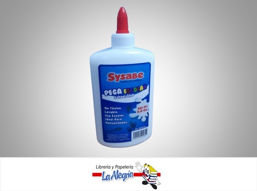 [7591213015859] PEGA ESCOLAR LIQUIDA DE 250ML MARCA SYSABE