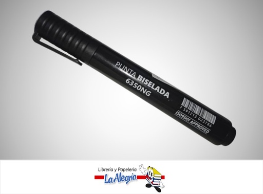 [7591213023786] MARCADOR PERMANENTE 6350NG PUNTA BISELADA NEGRO UND MARCA SYSABE