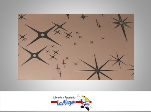 [CVC11209] PAPEL COREANO ESTAMPADO ESTRELLAS 57X57 CM MARRON UND MARCA CRISVI