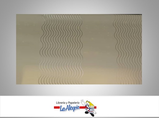 [CVC12103] PAPEL COREANO ESTAMPADO ONDAS 57X57 CM AMARILLO UND MARCA CRISVI