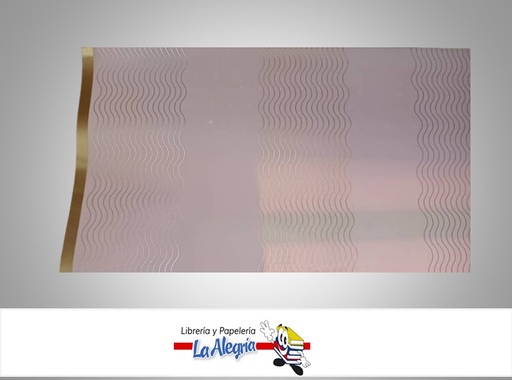 [CVC12104] PAPEL COREANO ESTAMPADO ONDAS 57X57 CM ROSADO UND MARCA CRISVI