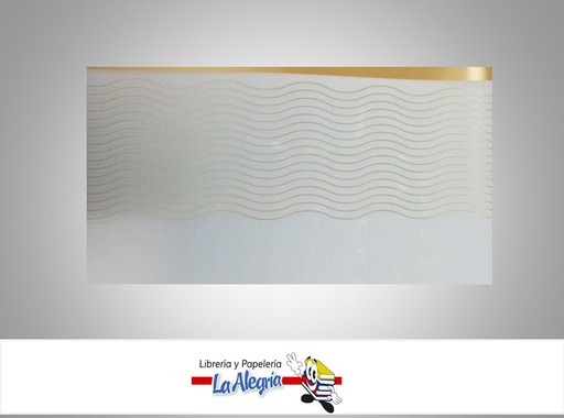 [CVC12105] PAPEL COREANO ESTAMPADO ONDAS 57X57 CM BLANCO UND MARCA CRISVI