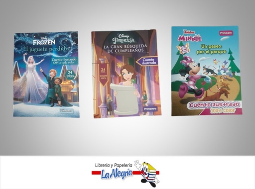 [7707406358133] CUENTO ILUSTRADO PARA NIÑAS DISNEY MARCA PRIMAVERA