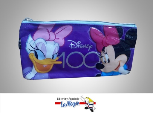 [7707463693628] CARTUCHERA DE 1 BOLSILLO DISNEY 100 PARA NIÑA MARCA PRIMAVERA