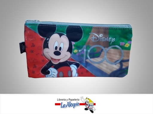 [7707463693635] CARTUCHERA DE 1 BOLSILLO DISNEY 100 PARA NIÑO MARCA PRIMAVERA