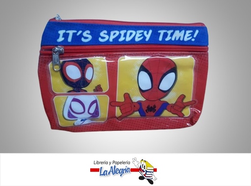 [7707849576392] CARTUCHERA DE 2 BOLSILLOS DISNEY 100 PARA NIÑO MARCA PRIMAVERA