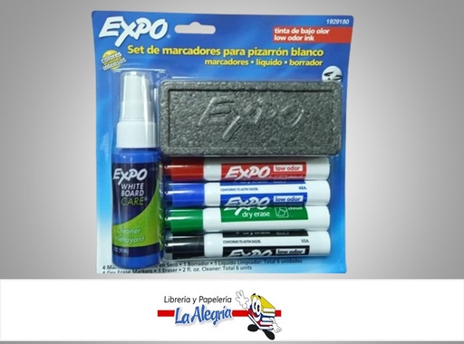 [7501030676898] SET MARCADORES ACRILICOS+BORRADOR+CLEANER 1929180 MARCA EXPO