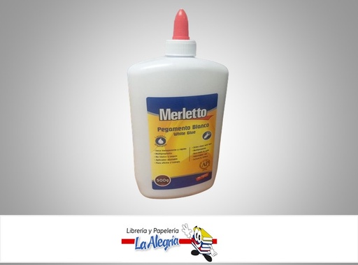 [7450009589670] PEGA BLANCA 500GR MARCA MERLETTO