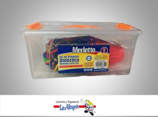 [7450112686501] JUEGO DE ENHEBRAR O TEJER MARCA MERLETTO