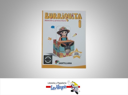 [7591524011090] BURRIQUITA I ATENCION Y PREESCRITURA TEMATICA PREESCOLAR EDITORIAL SANTILLANA