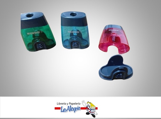 [9023800358165] SACAPUNTAS PLASTICO KLICK-IT CON DEPOSITO 35816; UND MARCA KORES