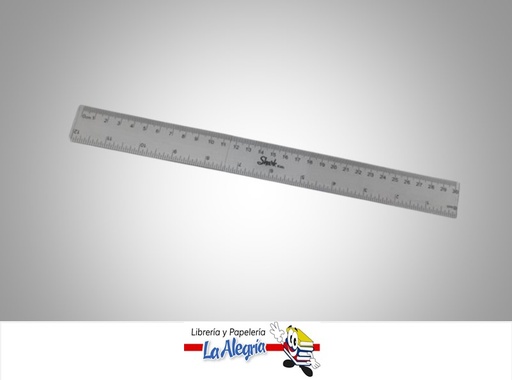 [SHARK17] REGLA ESCOLAR PLASTICA 30CM Y 12" MARCA SHARK KIDS