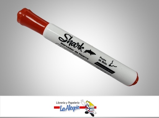 [SHAPIRJ] MARCADOR ACRILICO PARA PIZARRA  ROJO UND MARCA SHARK