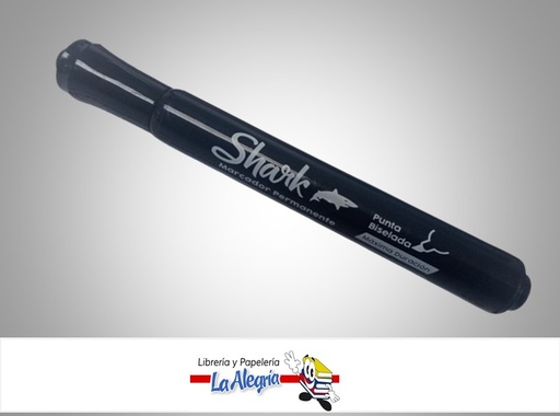 [SHAPEBNG] MARCADOR PERMANENTE NEGRO PUNTA BISELADA UND MARCA SHARK