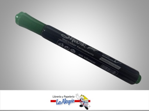 [SHAPEBVE] MARCADOR PERMANENTE VERDE PUNTA BISELADA UND MARCA SHARK