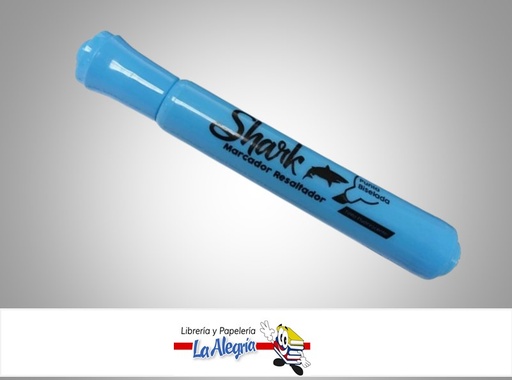 [SHAPRESAZ] RESALTADOR AZUL UND MARCA SHARK