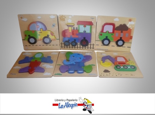 [7827453835460] ROMPECABEZA 3D FIGURAS VARIAS MADERA MARCA STARMATE
