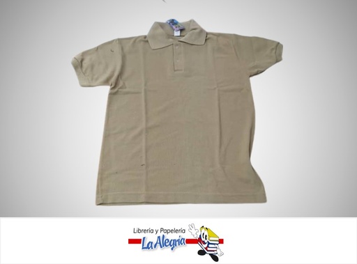 [GUSTARA05] CHEMISE COLEGIAL TALLA 14 BEIGE NIÑO UNIDAD MARCA GUSTARA