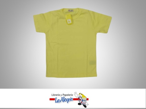 [GUSTARA31] FRANELA ESCOLAR TALLA 06 AMARILLA UND MARCA GUSTARA