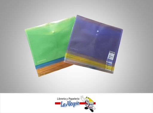 [7453015115475] SOBRE PLASTICO OFICIO HORIZONTAL CON BROCHE KRACH MARCA STUDMARK