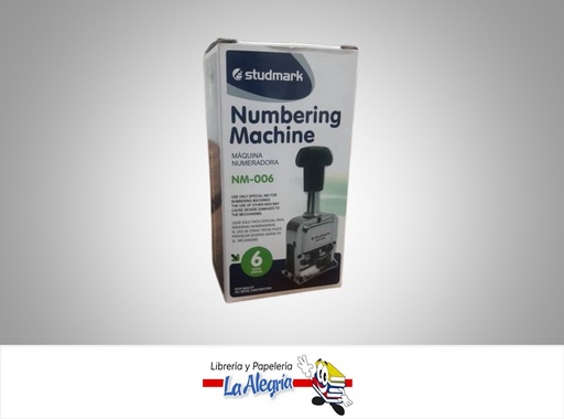 [7453015146110] FOLIADORA AUTOMATICA 6 DIGITOS MARCA STUDMARK