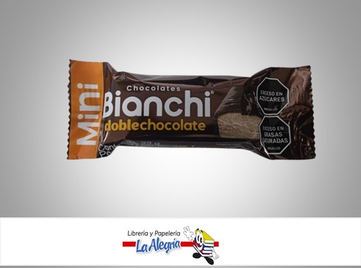 [7702993047873] BARRA BIANCHI DOBLE CHOCOLATE MINI 25G UND MARCA BIANCHI