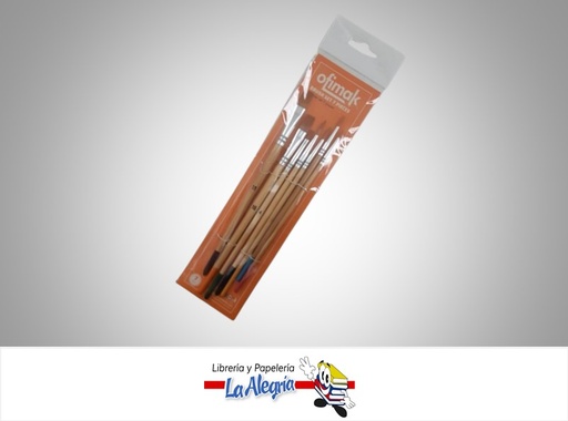 [785571629392] PINCEL SET 7 PIEZAS PLANOS Y CUADRADOS OK5171 MARCA OFIMAK