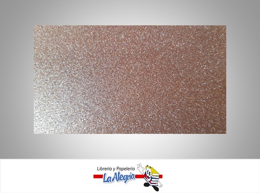 [CES00450X70] CARTULINA ESCARCHADA MICRO METALIZADA 50X70 CM  COBRE UND 350GR MARCA S/M
