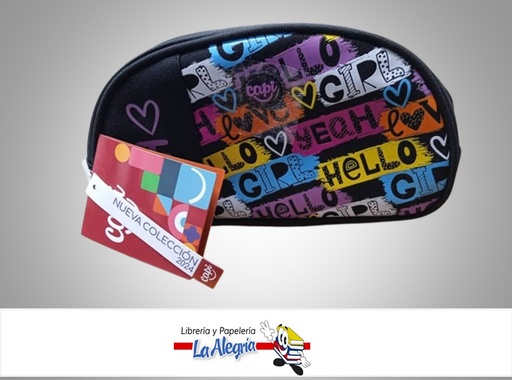 [7591525172424] CARTUCHERA OVALADO JOY GRAFITTI 1346208 MARCA CAPI