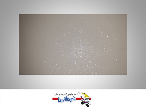 [CES00150X70] CARTULINA ESCARCHADA MICRO METALIZADA 50X70 CM BLANCO UND 350GR MARCA S/M