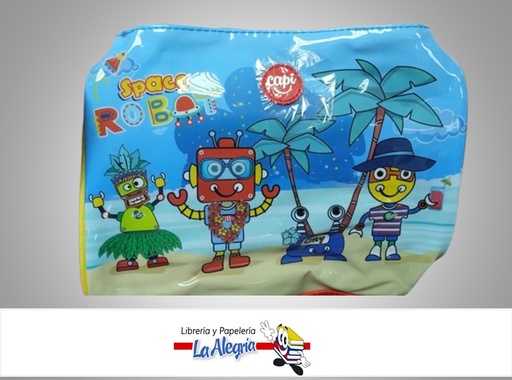 [7591525171236] CARTUCHERA TRIANGULAR CAPI KIDS ROBOTS 13520464 MARCA CAPI