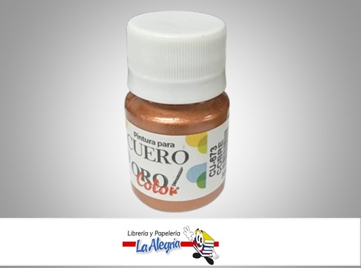 [7590015049819] PINTURA PARA CUERO CU-673 30CC COBRE MARCA ORO COLOR