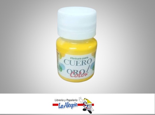 [7590015049215] PINTURA PARA CUERO CU-603 30CC AMARILLO SOL MARCA ORO COLOR