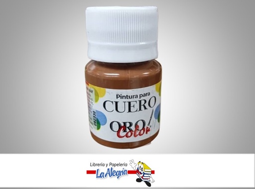 [7590015049314] PINTURA PARA CUERO CU-613 30CC MARRON TABACO MARCA ORO COLOR