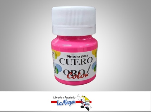 [7590015049406] PINTURA PARA CUERO CU-622 30CC PINK MARCA ORO COLOR