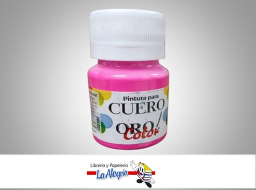 [7590015049413] PINTURA PARA CUERO CU-623 30CC ROSA BARBIE MARCA ORO COLOR