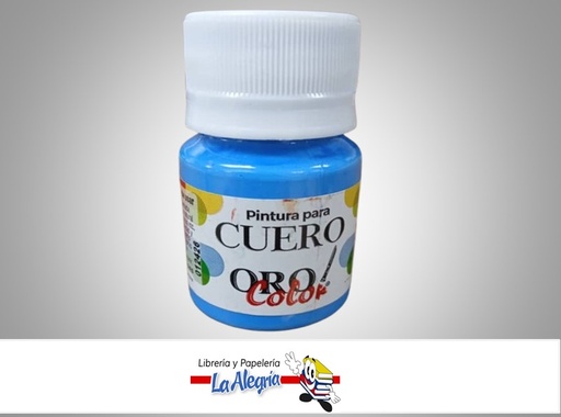 [7590015049505] PINTURA PARA CUERO CU-632 30CC AZUL CELESTE MARCA ORO COLOR