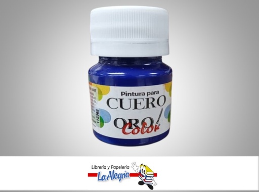 [7590015049482] PINTURA PARA CUERO CU-630 30CC AZUL REY MARCA ORO COLOR