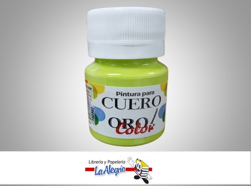 [7590015049581] PINTURA PARA CUERO CU-640 30CC VERDE LIMA MARCA ORO COLOR
