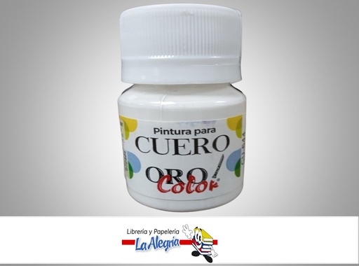 [7590015049628] PINTURA PARA CUERO CU-644 30CC BLANCO MARCA ORO COLOR