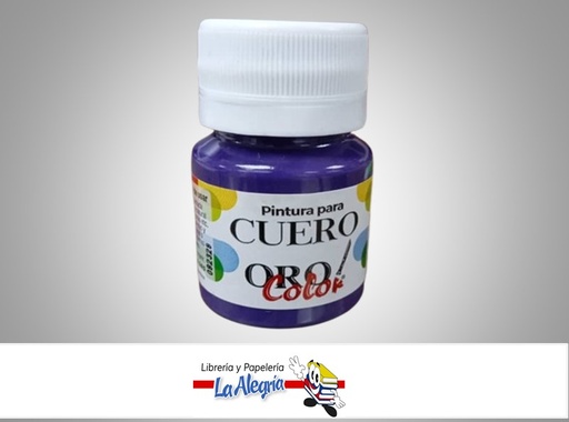 [7590015049444] PINTURA PARA CUERO CU-626 30CC VIOLETA MARCA ORO COLOR